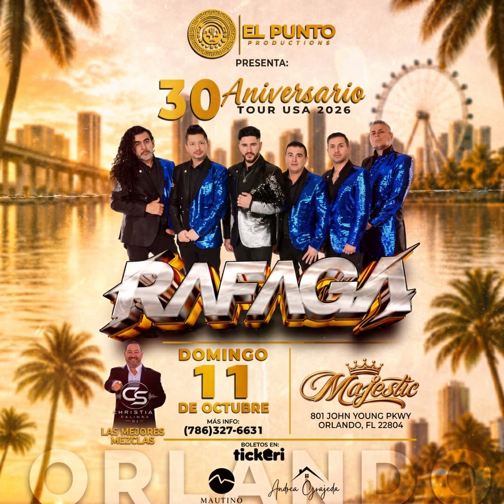 Rafaga en Orlando – Tour 30 Aniversario