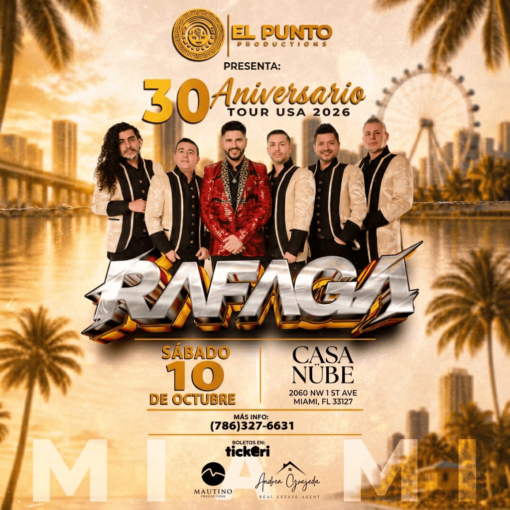 Rafaga en Miami – Tour 30 Aniversario