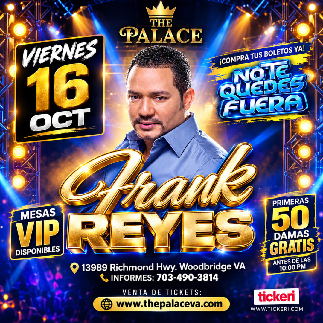 FRANK REYES - NUEVA FECHA en Virginia