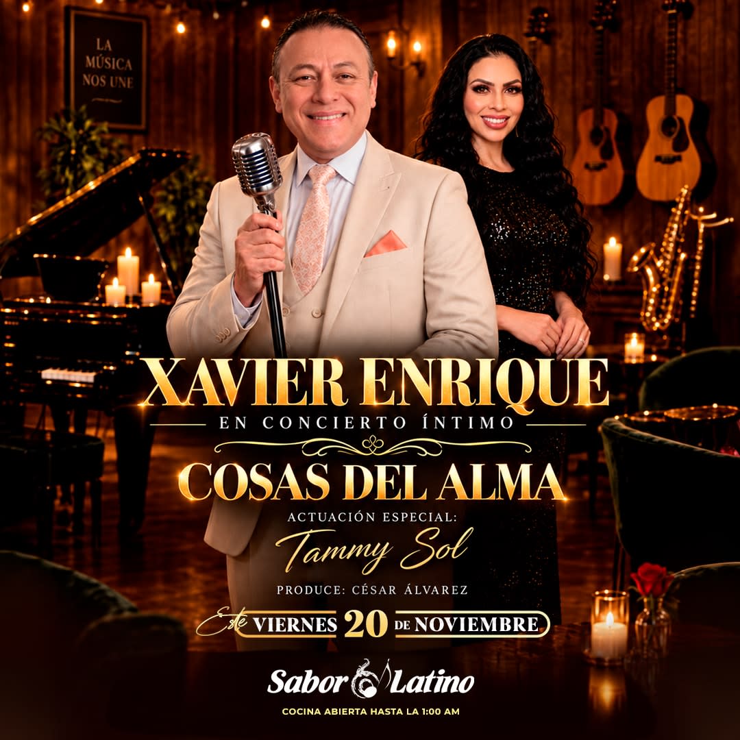 XAVIER ENRIQUE EN CONCIERTO COSAS DEL ALMA | Sabor Latino