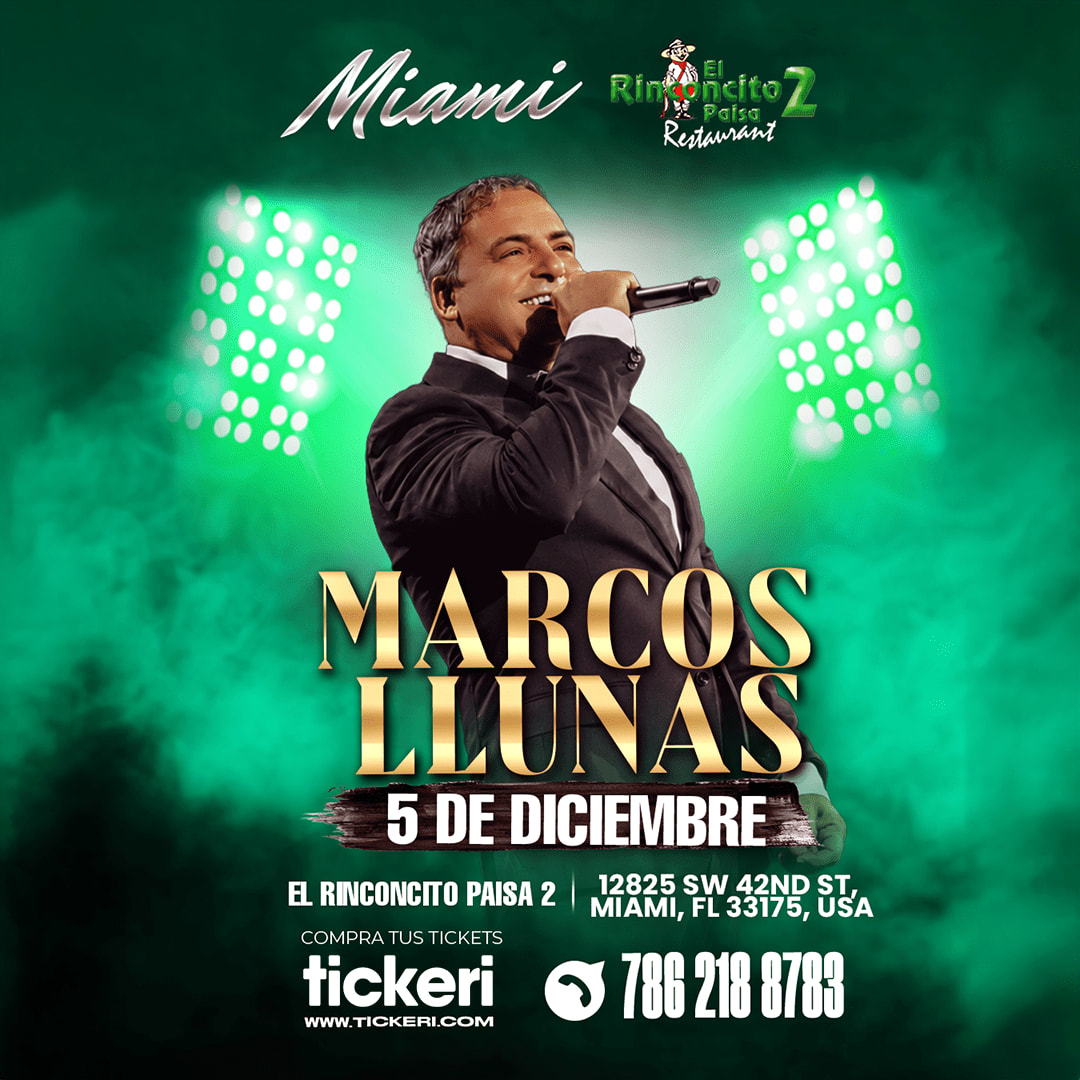 Marcos Llunas en Miami NUEVA FECHA
