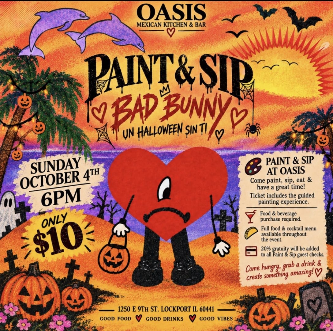 Bad Bunny Un Halloween Sin Ti Paint & Sip in Lockport - Tickets