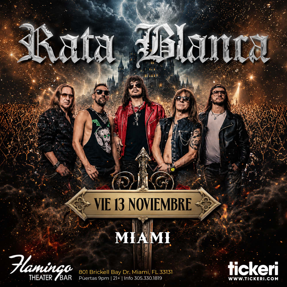 Rata Blanca en concierto en Miami