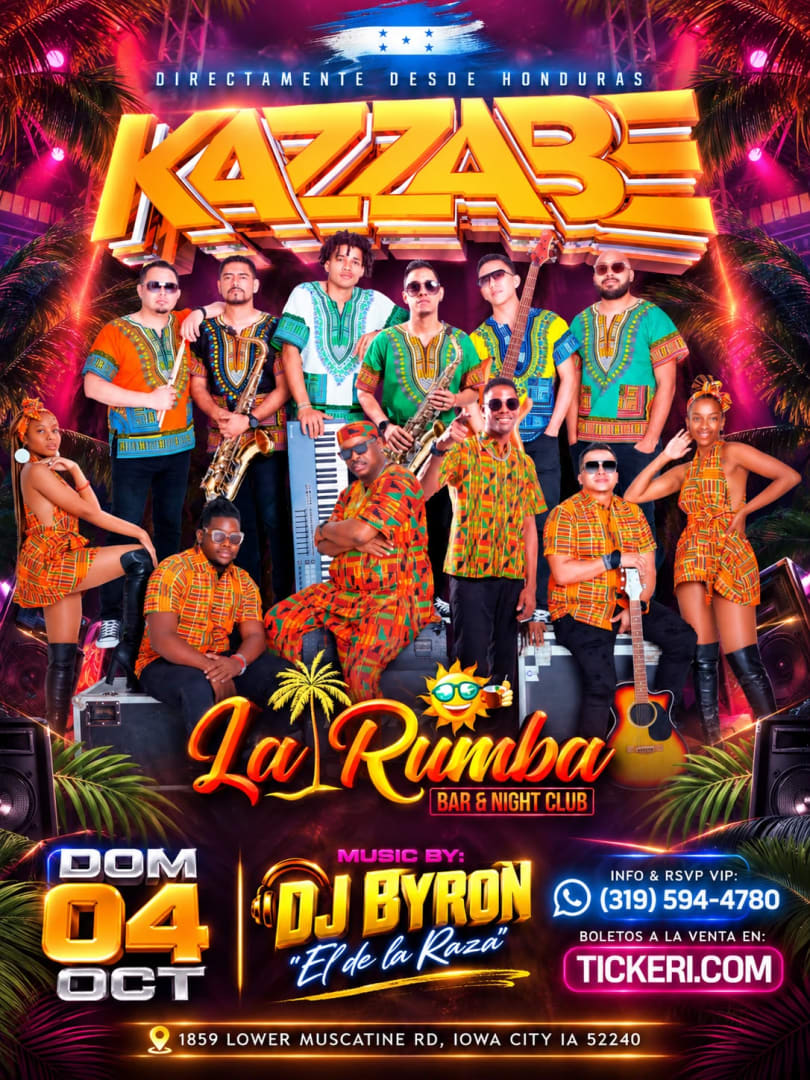 Grupo Kazzabe en Vivo (Iowa City, IA) La Rumba Bar and Night club