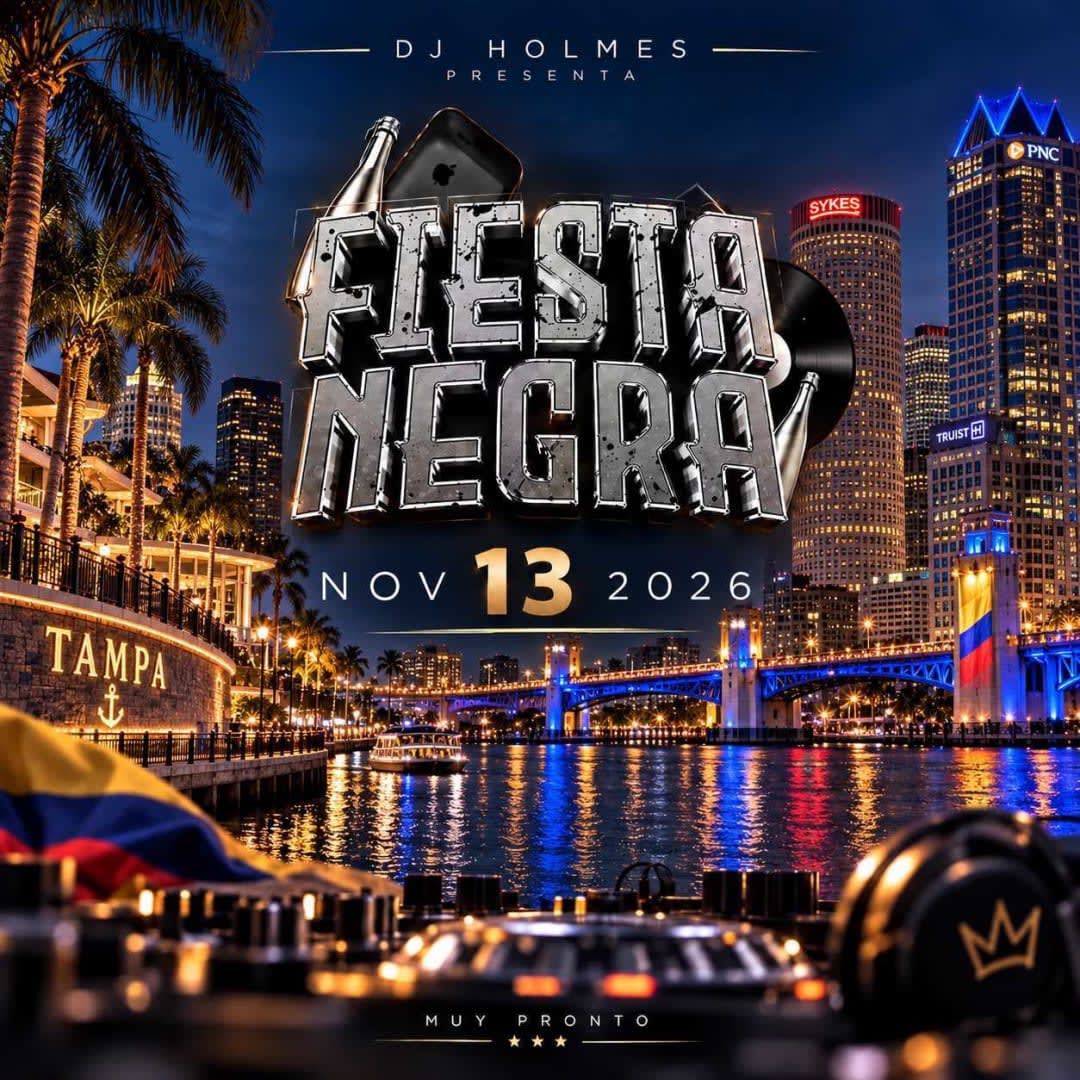 DJ HOLMES FIESTA NEGRA TAMPA