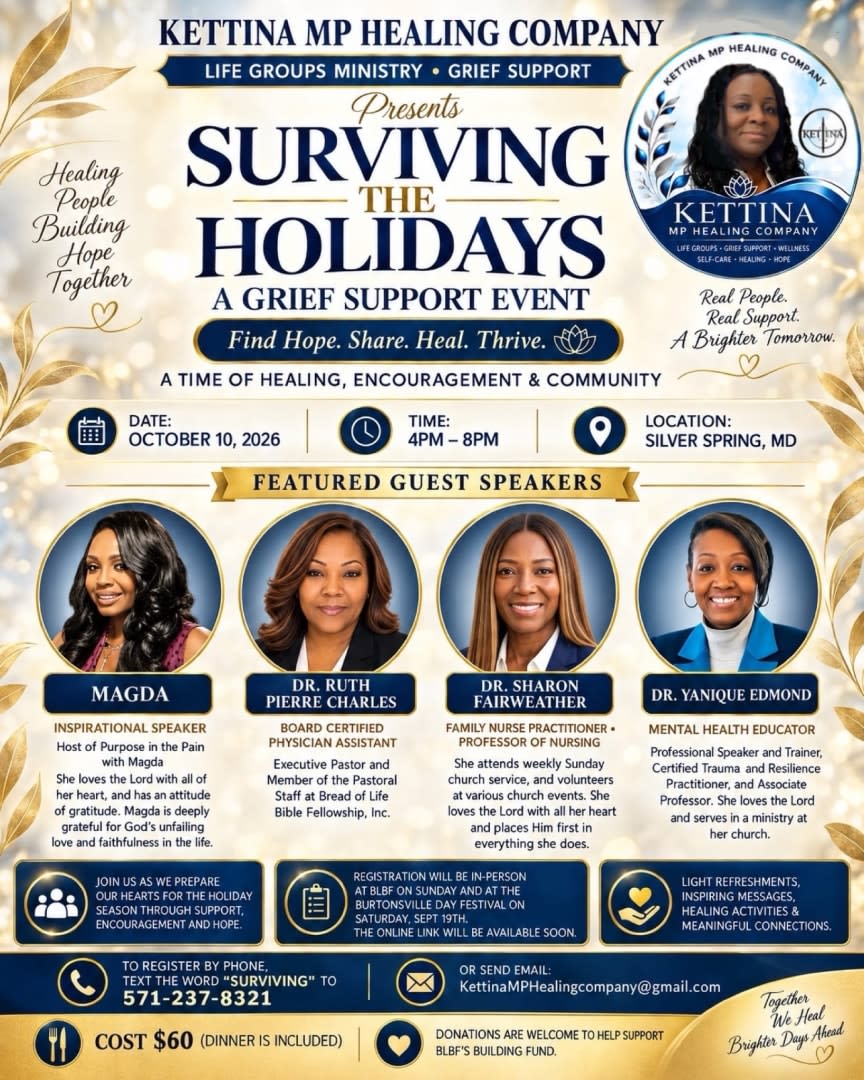 Surviving The Holidays, Grief Support
