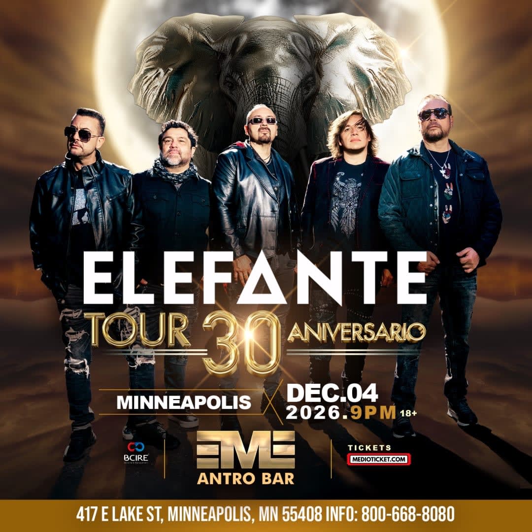 Elefante tour 30 Aniversario en Minneapolis