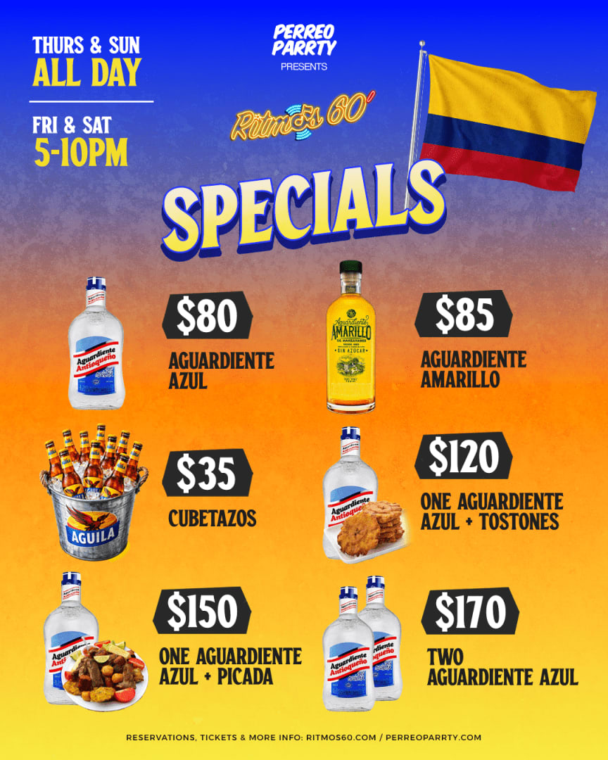 Happy Hour at Ritmos Colombian Restaurant & Bar Salsa NYC