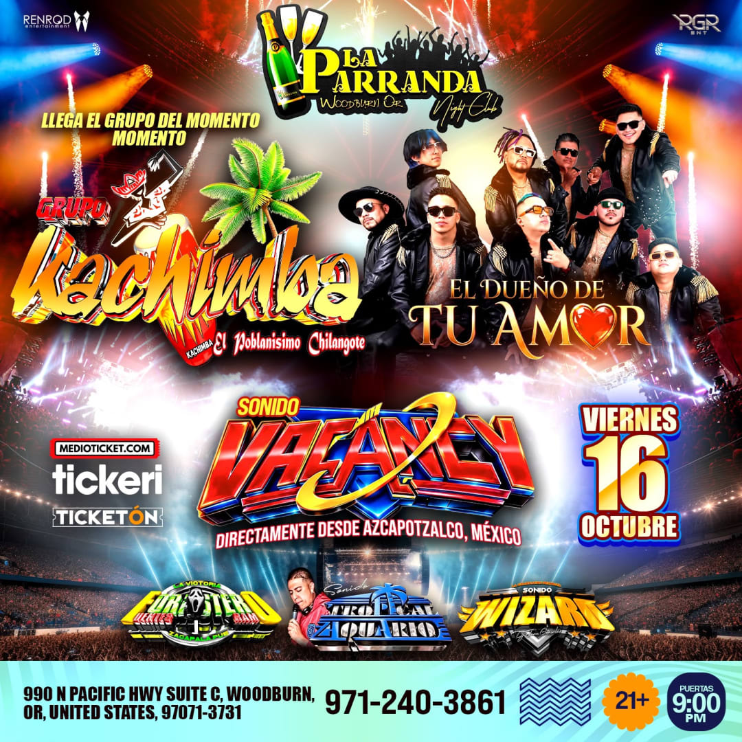 Grupo Kachimba & El Dueño de Tu Amor – En Vivo en Woodburn