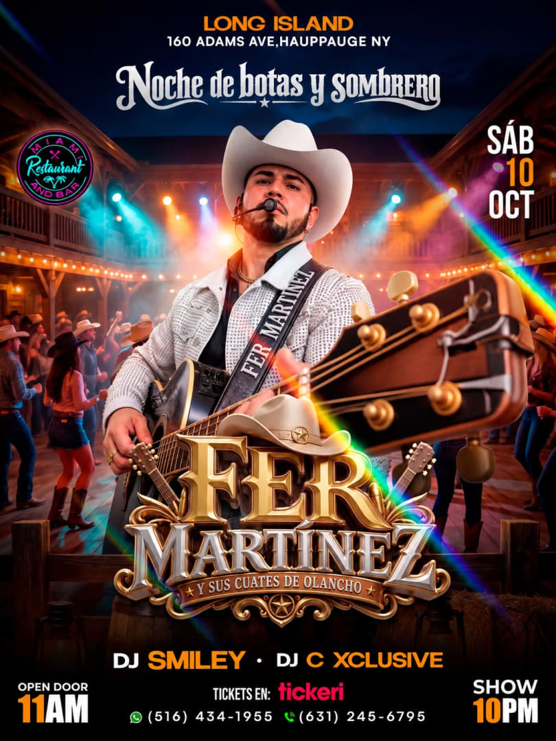 MIAMI RESTAURANT & BAR PRESENTA FER MARTINEZ