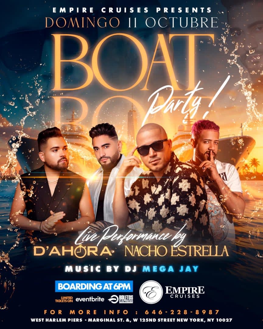 MEGA BARCO CON NACHO ESTRELLA / EL GRUPO D' AHORA / DJ MEGA JAY