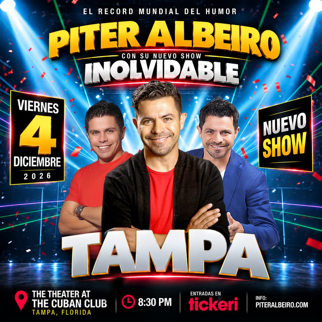 Piter Albeiro con su Nuevo Show INOLVIDABLE en Tampa