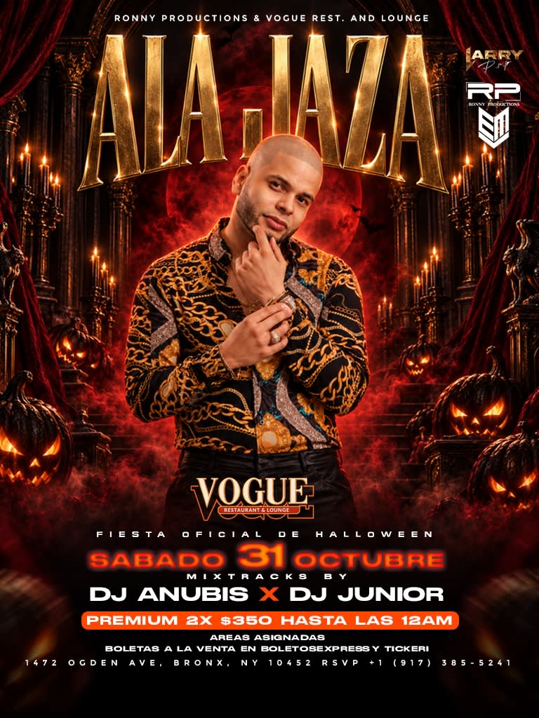 ALA JAZA EN CONCIERTO | VOGUE REST. & LOUNGE | BRONX, NY | 2 HORAS EN TARIMA