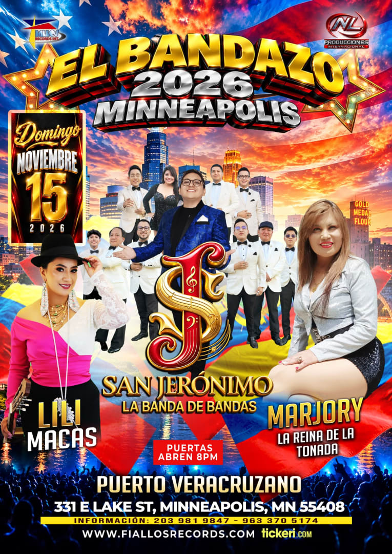 MINNIAPOLIS l LLEGA EL BANDAZO 2026 CON LA SAN JERONIMO LA BANDA DE BANDAS -MARJORY-LILI MACAS (EN CONCIERTO)