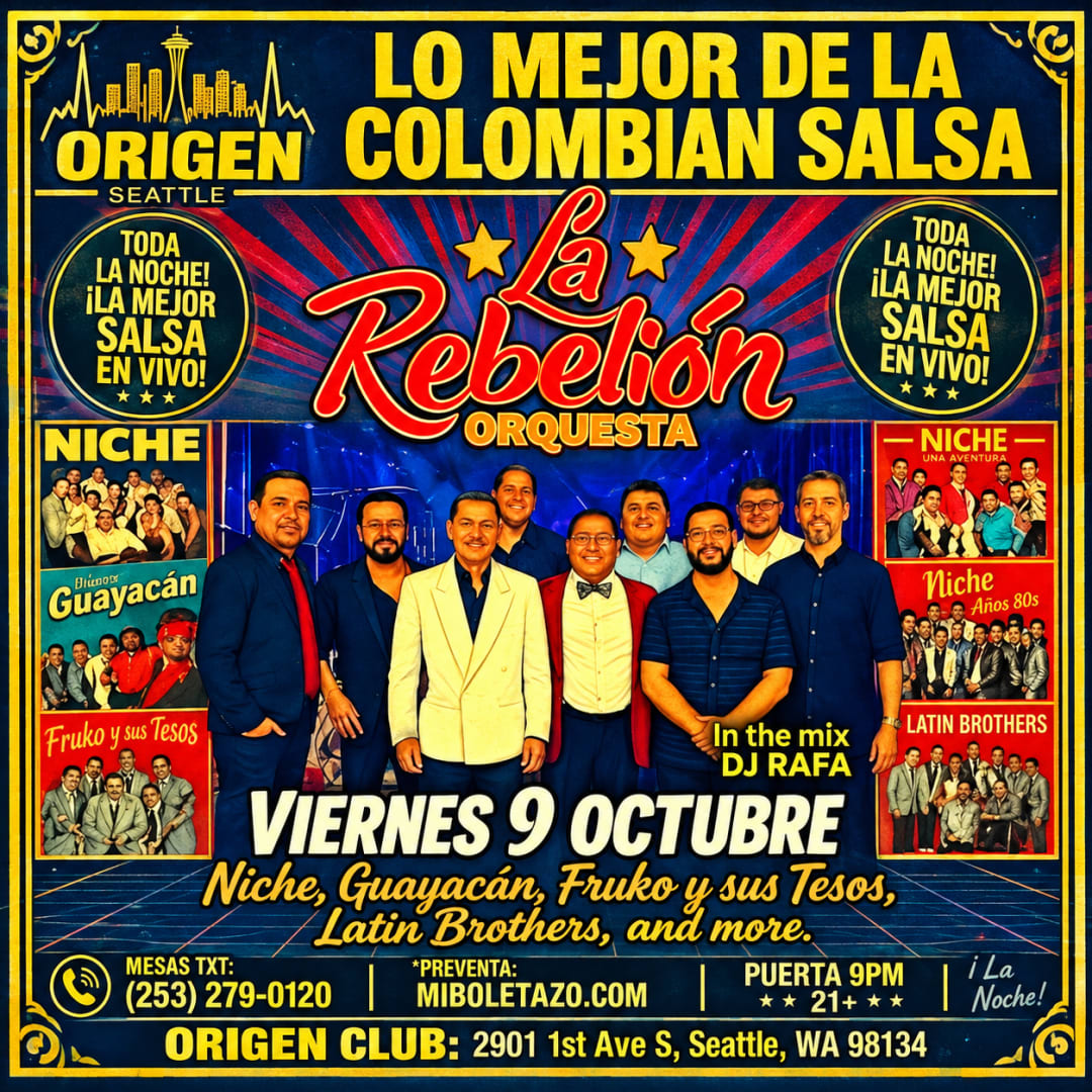 Lo Mejor de la Salsa Colombiana – La Rebelión Orquesta en Vivo en Seattle
