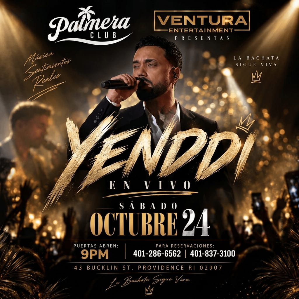 YENDDI EN VIVO | PALMERA CLUB | PROVIDENCE, RI