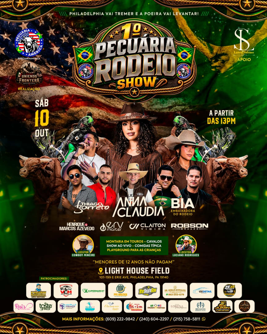 🐂🔥 1° PECUÁRIA BRAZILIAN RODEIO 🔥🐎 EVENTO ADIADO PARA 10 DE OUTUBRO.