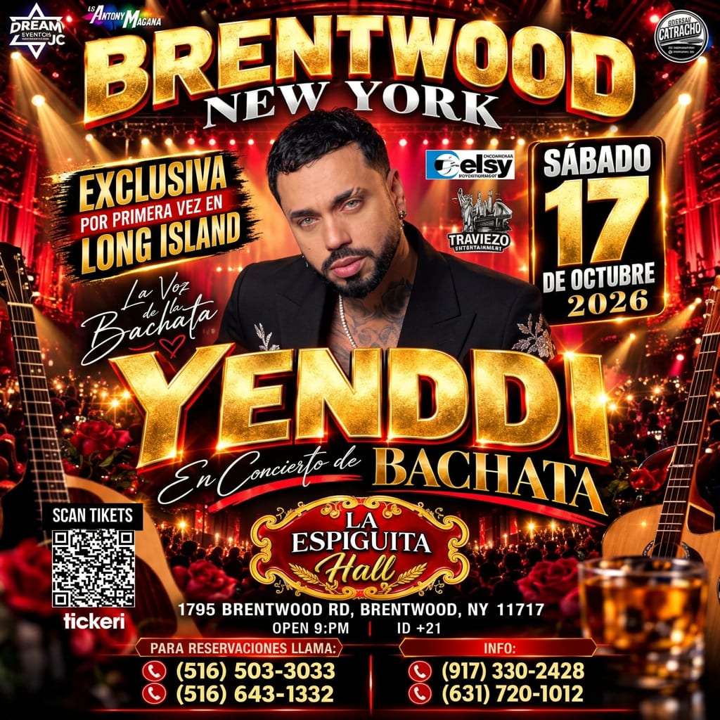 Yenddi en Brentwood, New York – La Voz de la Bachata en vivo
