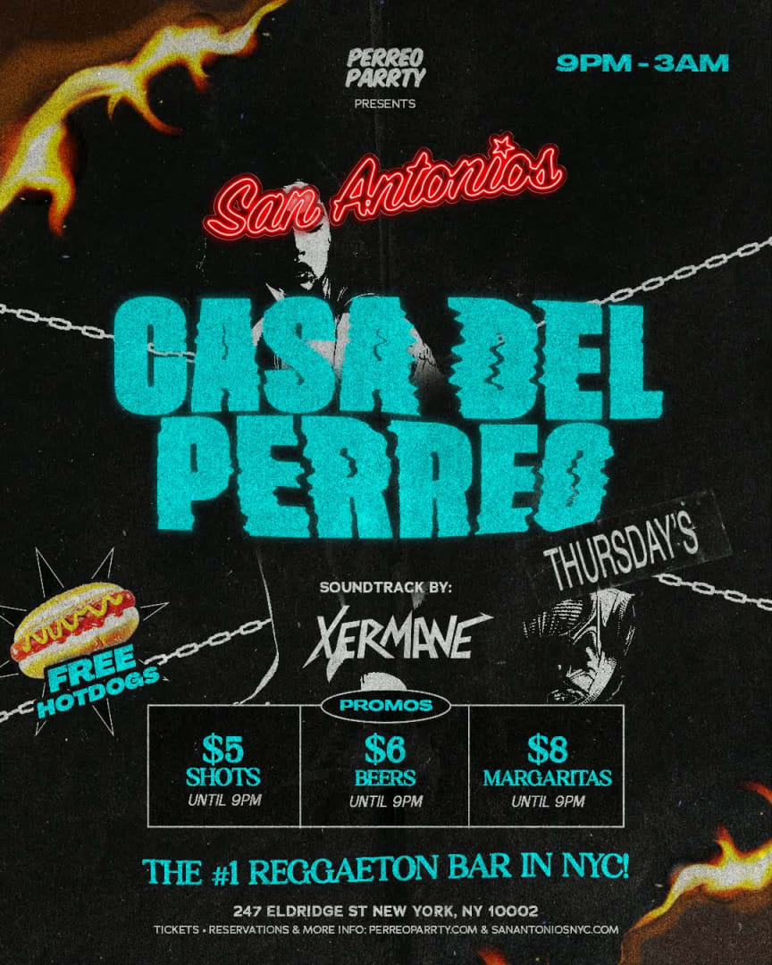 #1 Reggaeton Bar New York City - Thursdays San Antonios Casa del Perreo