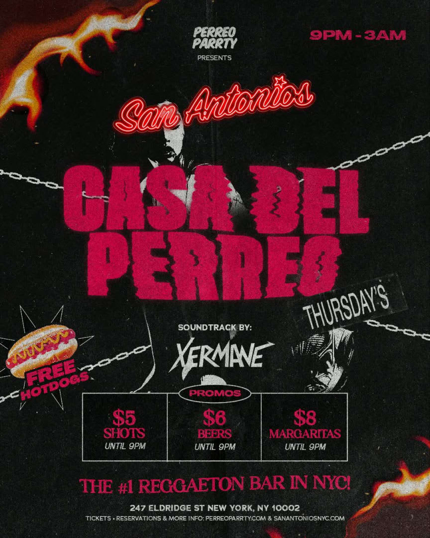 #1 Reggaeton Bar New York City - Thursdays San Antonios Casa del Perreo