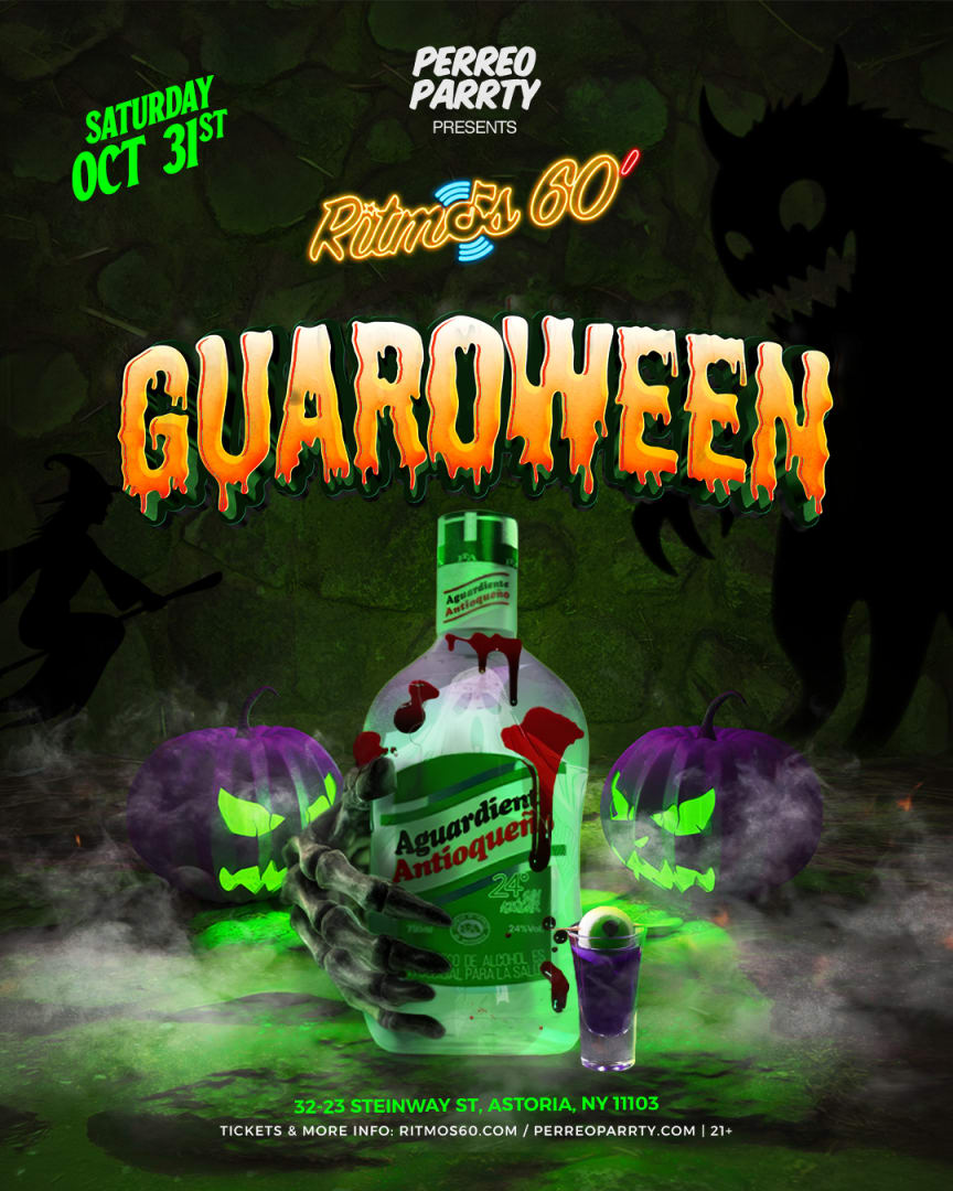 Guaroween at the #1 Salsa Party Ritmos Colombian Bar