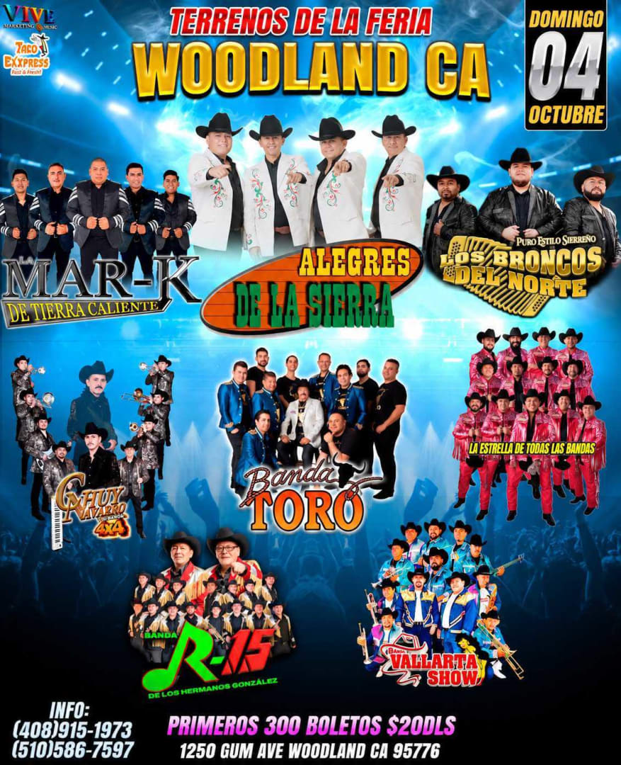 Gran Evento en Terrenos de la Feria (Woodland, California)