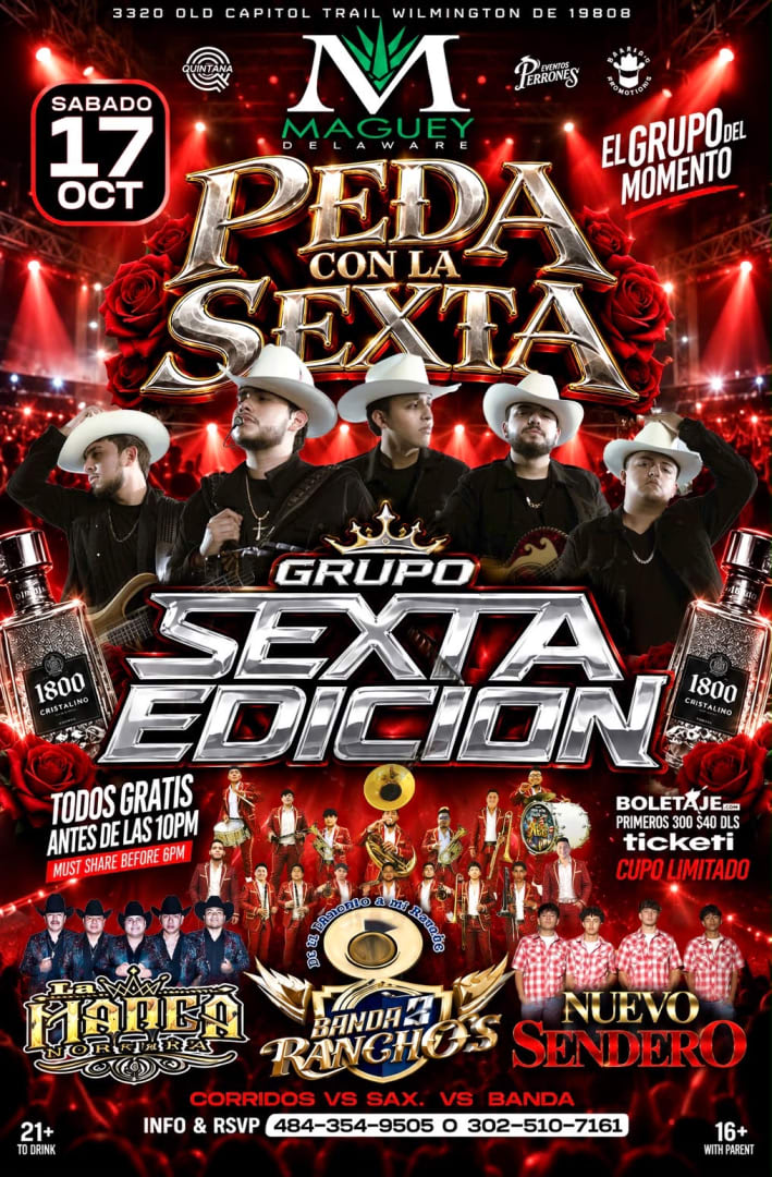 GRUPO SEXTA EDICIÓN BANDA 3 RANCHOS MARCA SENDEROS