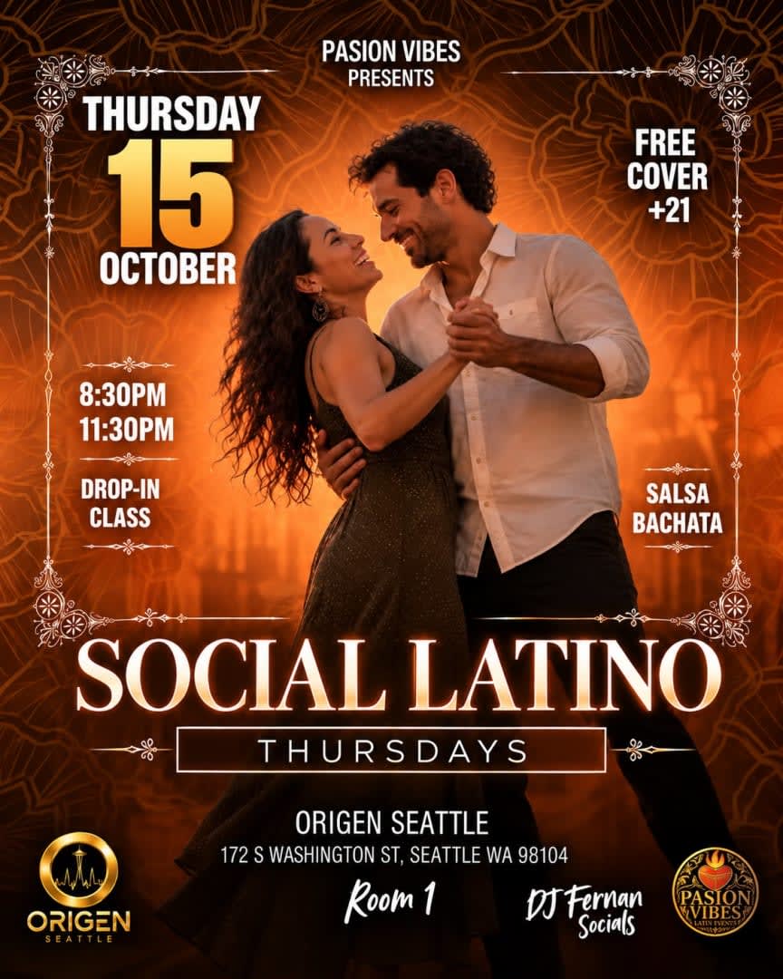 Social Latino Thursdays – Salsa & Bachata at Origen Seattle
