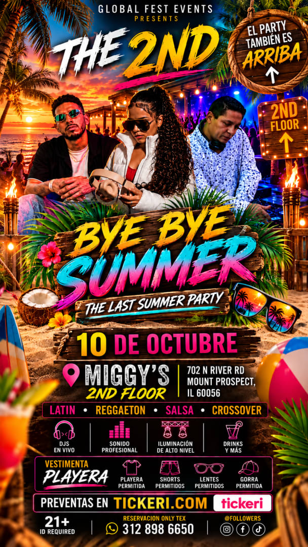 THE 2ND BYE BYE SUMMER - FIESTA PLAYERA