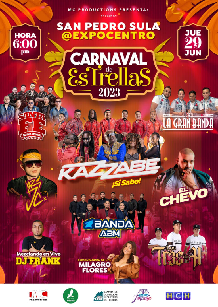 Event - CARNAVAL DE ESTRELLAS - EXPO CENTRO (SAN PEDRO SULA, HONDURAS) - San Pedro Sula, Cortés Department - June 29, 2023 | concert tickets