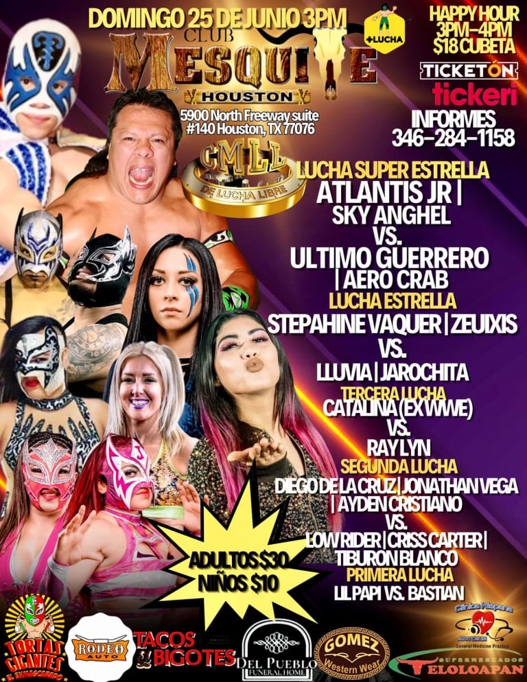 Event - LUCHA LIBRE EN HOUSTON TX - Houston, Texas - June 25, 2023 | concert tickets