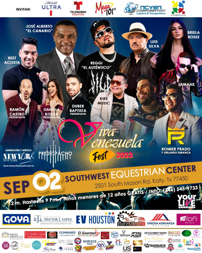 Event - VIVA VENEZUELA FEST 2023 - Katy, Texas - September 2, 2023 | concert tickets