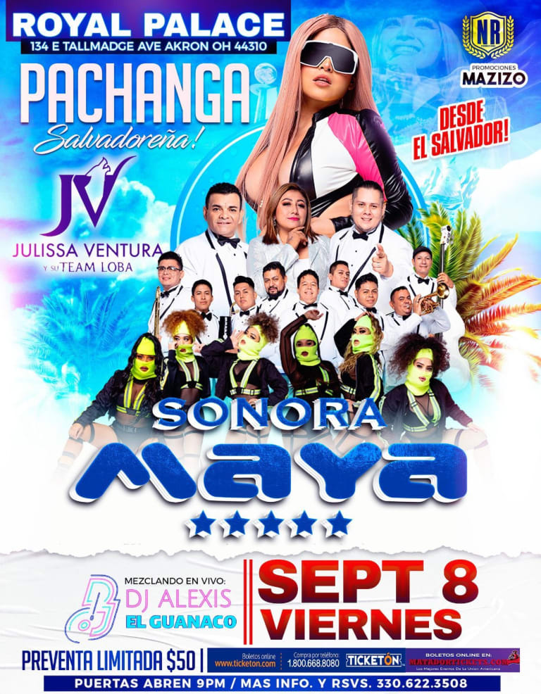 Event - SONORA MAYA , JULISSA VENTUA EN CONCIERTO ! - Akron, Ohio - September 8, 2023 | concert tickets
