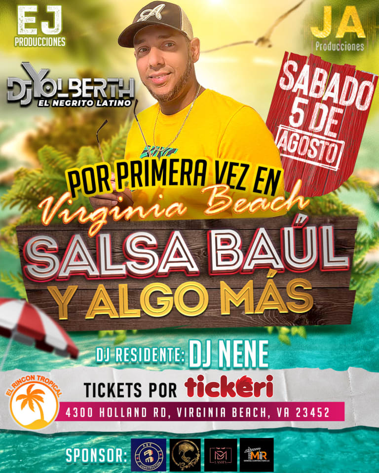 Event - NOCHE DE SALSA BAUL EN VIRGINIA BEACH  - Virginia Beach, Virginia - August 5, 2023 | concert tickets