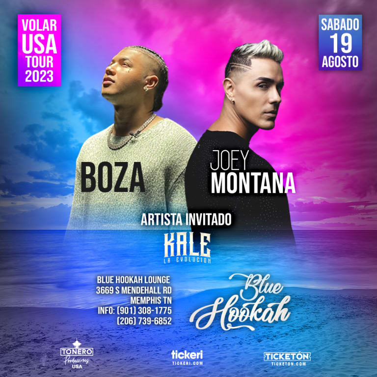 Event - BOZA - JOEY MONTANA-ARTISTA INVITADO KALE LA EVOLUCION - cancelled  - Memphis, Tennessee - August 19, 2023 | concert tickets