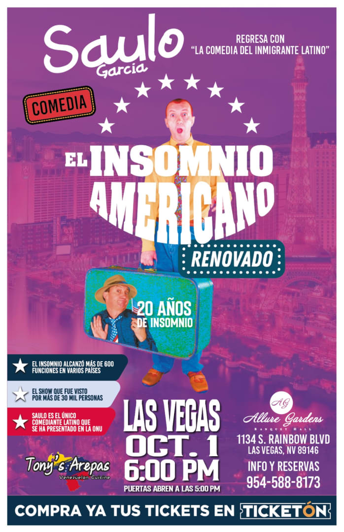 Event - EL INSOMNIO AMERICANO - Las Vegas, Nevada - October 1, 2023 | concert tickets