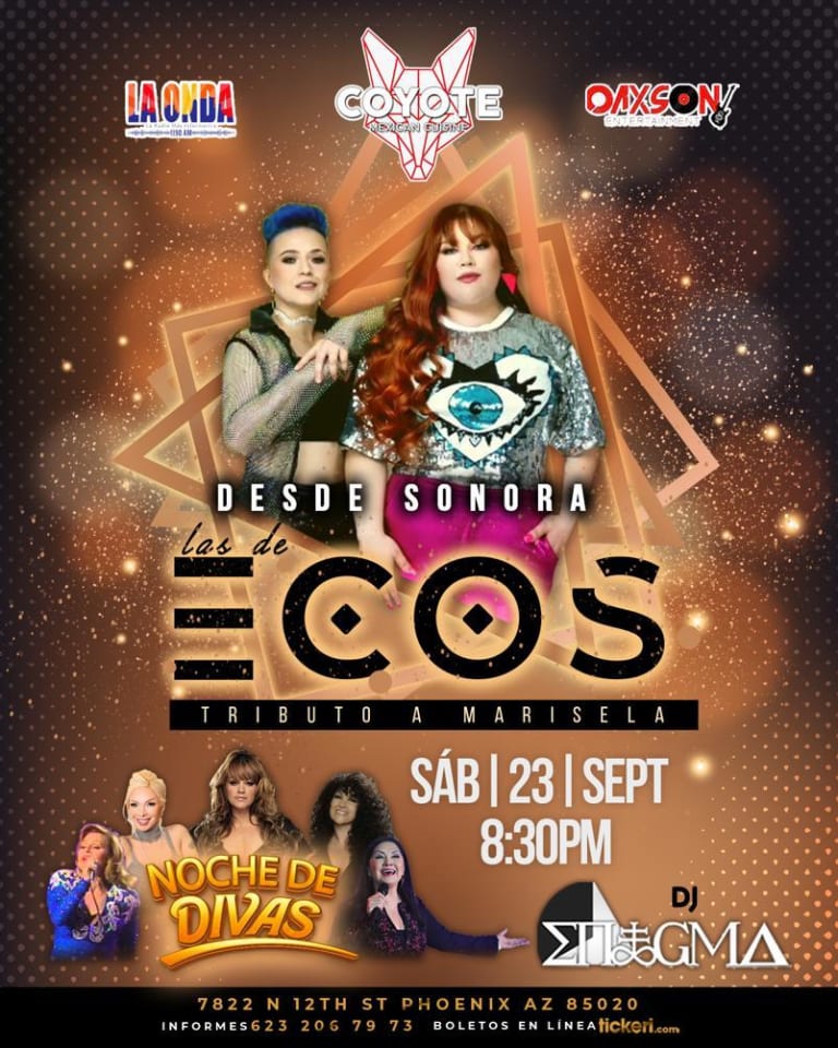 Event - ECOS CON SU TRIBUTO A MARISELA !!!  - Phoenix, Arizona - September 23, 2023 | concert tickets