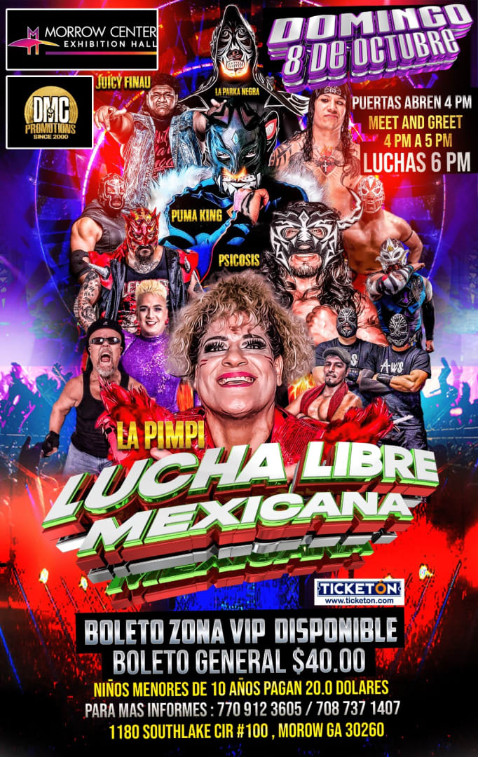 Event - Lucha Libre Mexicana  - Morrow, Georgia - October 8, 2023 | concert tickets