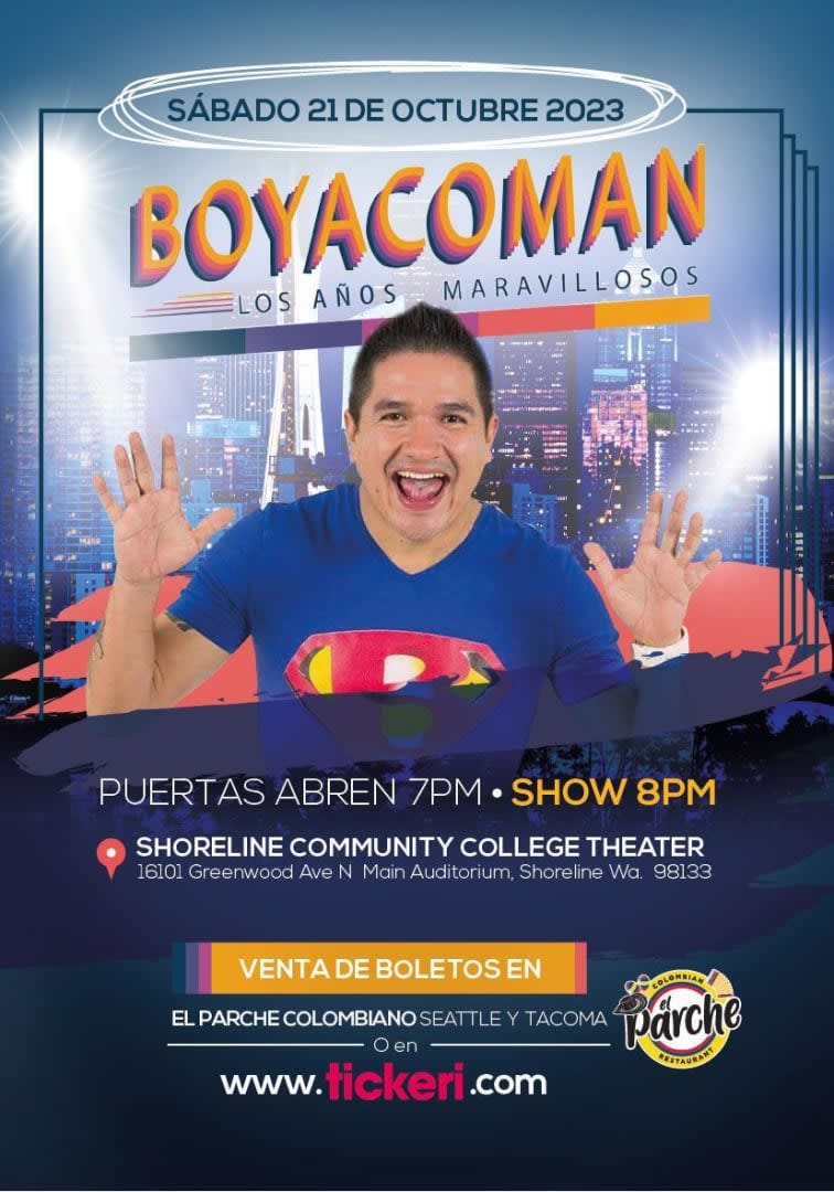 Event - BOYACOMAN EN VIVO ! canceled - Shoreline, Washington - 21 de octubre de 2023 | concert tickets