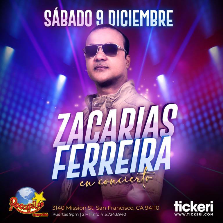 Event - ZACARIAS FERREIRA EN SAN FRANCISCO - San Francisco, California - December 9, 2023 | concert tickets