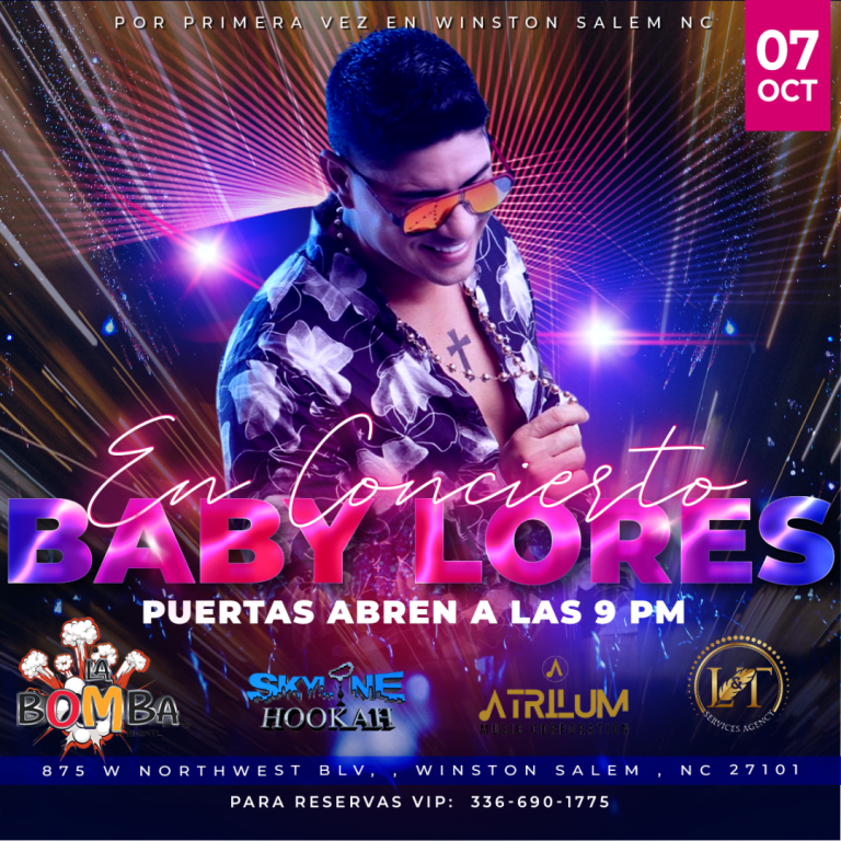 Event - Baby Lores en Concierto - Winston-Salem, North Carolina - October 7, 2023 | concert tickets
