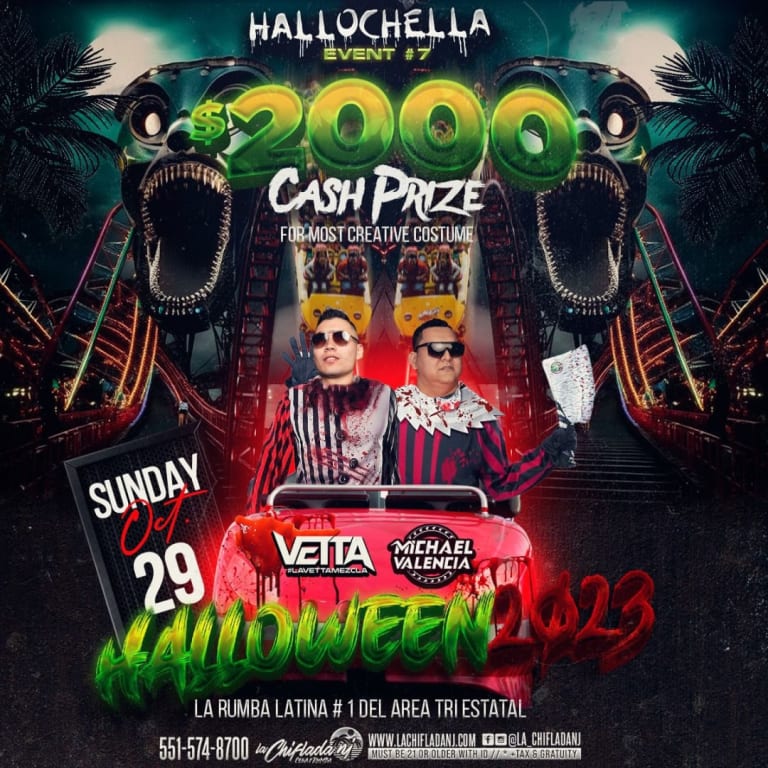 Event - HALLOCHELLA EVENT # 7 AT LA CHIFLADA - Paterson, New Jersey - October 29, 2023 | concert tickets