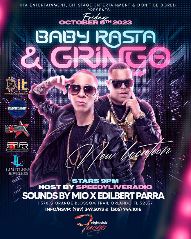 Event - Baby Rasta y Gringo Concert - Orlando, Florida - 6 de octubre de 2023 | concert tickets