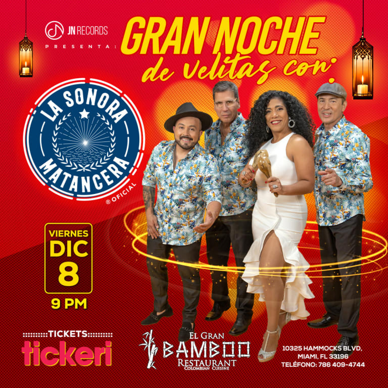 Event - Gran Noche de Velitas con LA SONORA MATANCERA - Miami, Florida - December 8, 2023 | concert tickets