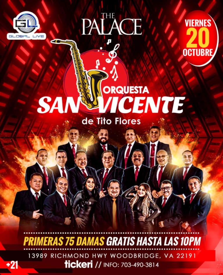 Event - ORQUESTA SAN VICENTE EN VIRGINIA - Woodbridge, Virginia - October 20, 2023 | concert tickets