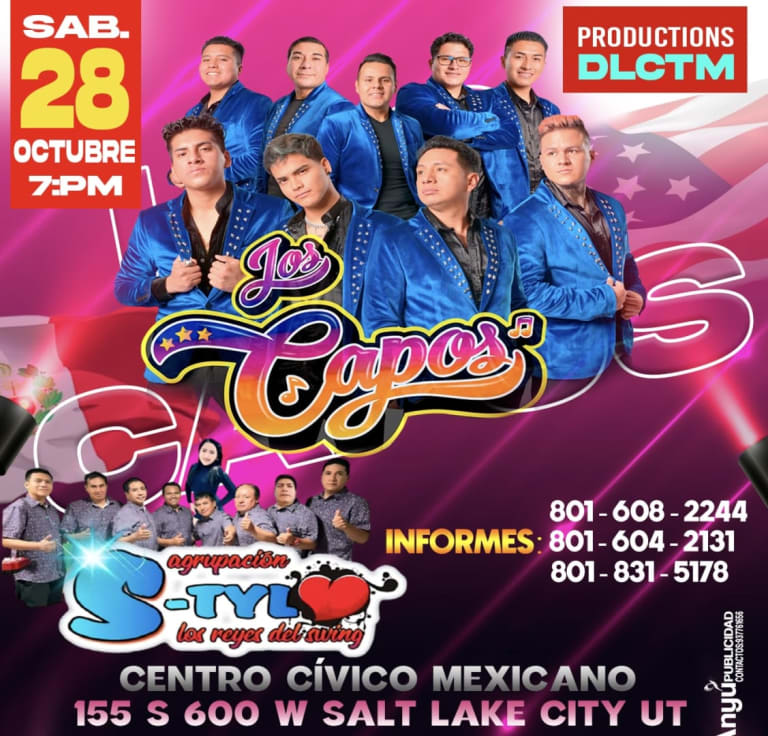 Event - Agrupacion Los Capos - Salt Lake City, Utah - October 28, 2023 | concert tickets