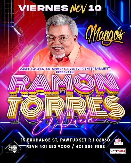 Event - Ramon Torres - El Poeta - Pawtucket, Rhode Island - November 10, 2023 | concert tickets