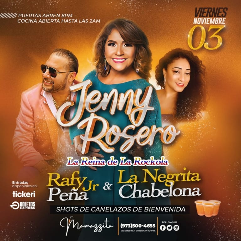 Event - JENNY ROSERO EN NEW JERSEY!  - Newark, New Jersey - 3 de noviembre de 2023 | concert tickets