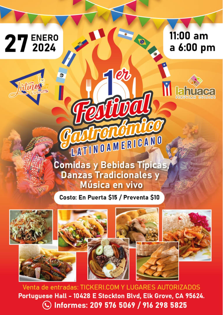Event - FESTIVAL GASTRONOMICO LATINO AMERICANO  - Elk Grove, California - January 27, 2024 | concert tickets