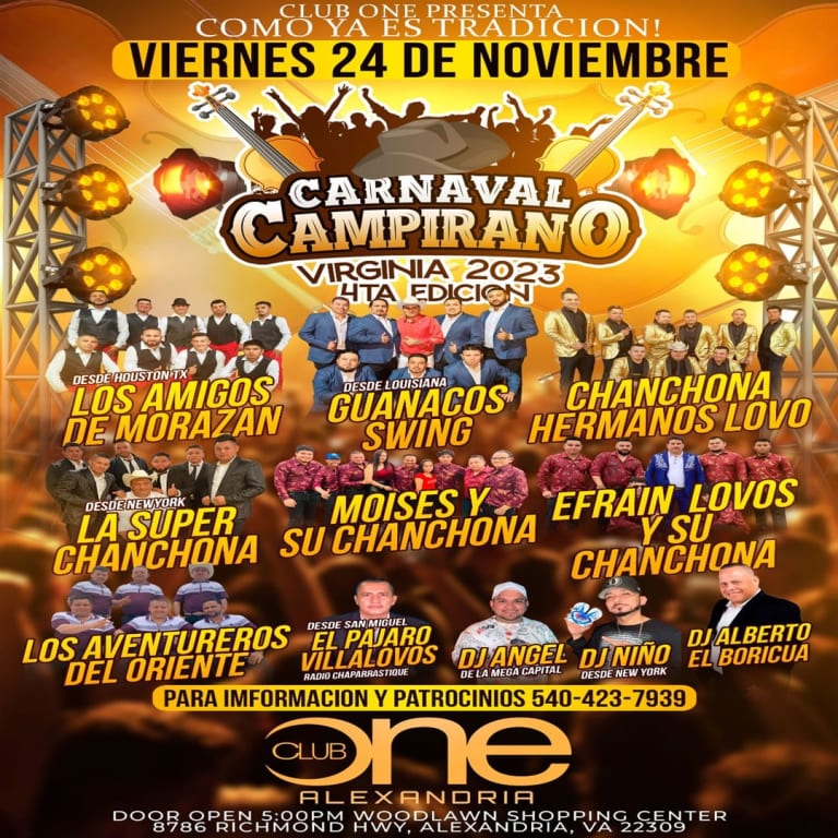 Event - CARNAVAL CAMPIRANO VIRGINIA 2023 4TA EDICION ! - Alexandria, Virginia - 24 de noviembre de 2023 | concert tickets
